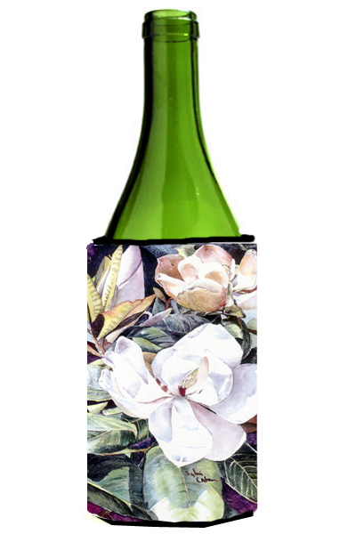 Picture of Carolines Treasures 8002LITERK Flower - Magnolia Wine bottle sleeve Hugger - 24 oz.