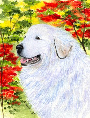 Great Pyrenees Flag Canvas - House Size