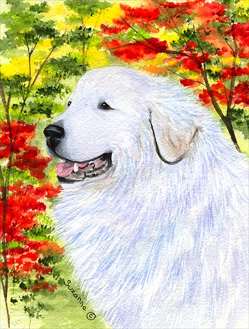 Great Pyrenees Flag - Garden Size
