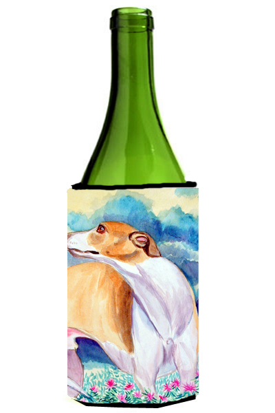 Picture of Carolines Treasures 7220LITERK Whippet Wine bottle sleeve Hugger - 24 oz.