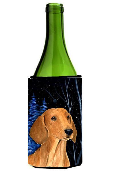 Starry Night Dachshund Wine bottle sleeve Hugger