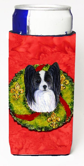 Papillon Cristmas Wreath Michelob Ultra bottle sleeves For Slim Cans