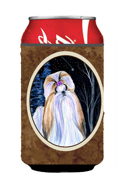 Starry Night Shih Tzu Can Or bottle sleeve Hugger