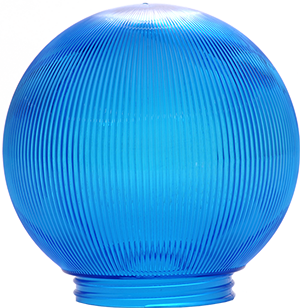 Picture of Polymer Products 3212-51630 Sphere 6 in. Prismatic Blue Acrylic Replacement Globe- Pack Of 6