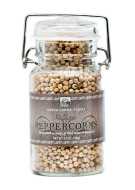 Picture of Pepper Creek Farms 9G Gourmet White Peppercorns - Pack of 6