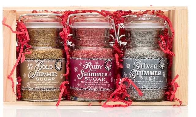 Picture of Pepper Creek Farms CRT-009 Gold Ruby &Silver Shimmer Sugars Gift Crate - Pack of 6