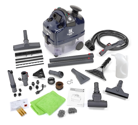 DB88001DP Desiderio Plus - 315 Degree Continuous Refill- 75 PSI Steam Cleaner with Vacuum & Injection