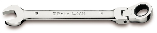 142SN 12-Point Flex Head, Ratcheting Combination Wrench, Metric 17mm