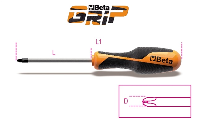 Picture of Beta Tools 012620021 1262 PH 2 x 150 mm. Screwdrivers Cross Head Philips