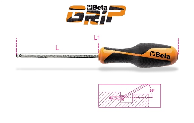 Picture of Beta Tools 012660030 1266 BP 3 mm. - Ball Head Hex Drivers Plus Handles