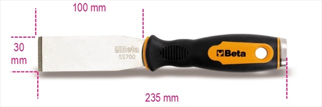 Picture of Beta Tools 014790315 1479 RB 1 - Straight Putty Knife Scraper