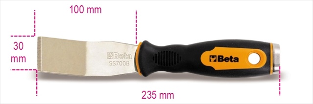 Picture of Beta Tools 014790320 1479 RB 2 - Bent Putty Knife Scraper