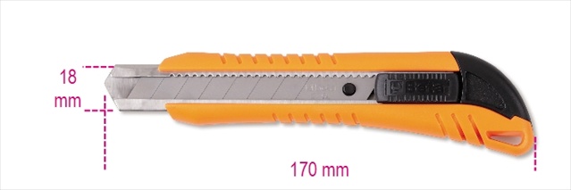 Picture of Beta Tools 017710000 1771-Utility Knife With 3 Blades