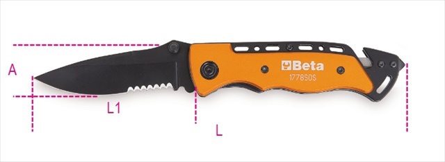 Picture of Beta Tools 017780080 1778 SOS-Car Service Knife