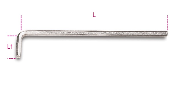 Picture of Beta Tools 000960328 96LC 7 mm. Offset Hexagon Key Wrenches Long