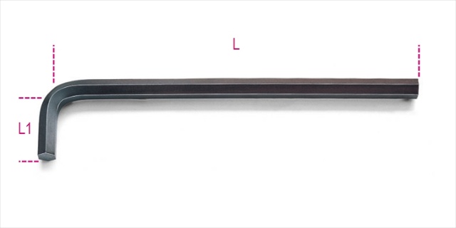 Picture of Beta Tools 000960835 96L 3-5 mm. Offset Hexagon Key Wrenches Long