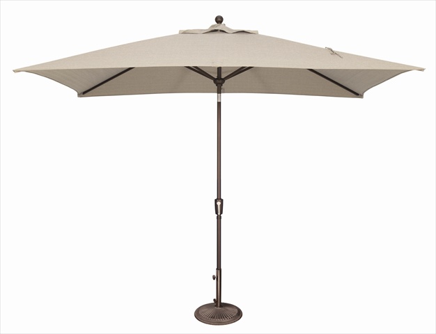 Alaina Modern Classic Beige Sunbrella Bronze Aluminum Outdoor Umbrella