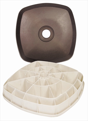 Olivia Modern Classic Bronze Resin Outdoor Umbrella Base