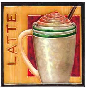 Picture of Continental Art Center SD-020 4 x 4 in. Latte Coffee Ceramic Art Tile