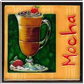 SD-022 4 x 4 in. Mocha Coffee Ceramic Art Tile