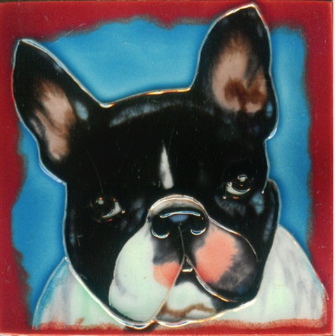SD-039 4 x 4 in. Dog No.1 Ceramic Art Tile