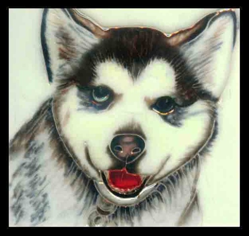 SD-059 4 x 4 in. Dog Set No.1 Ceramic Art Tile
