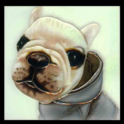 SD-063 4 x 4 in. Dog Set No.5 Ceramic Art Tile