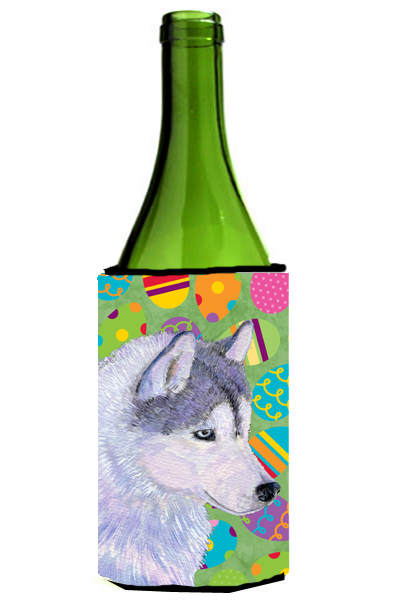 Siberian Husky Easter Eggtravaganza Wine bottle sleeve Hugger