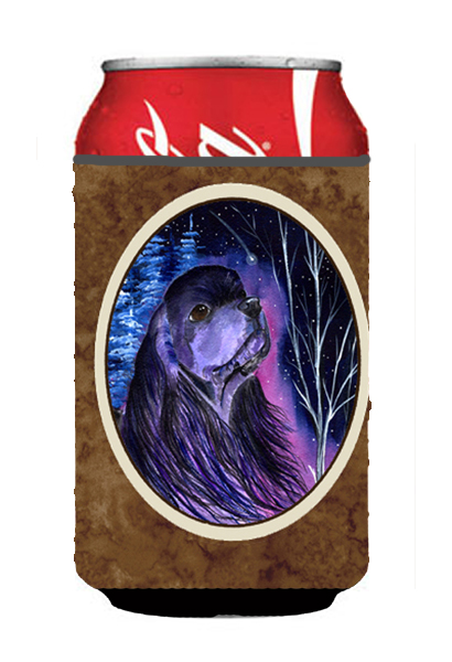 Starry Night Cocker Spaniel Can Or bottle sleeve Hugger