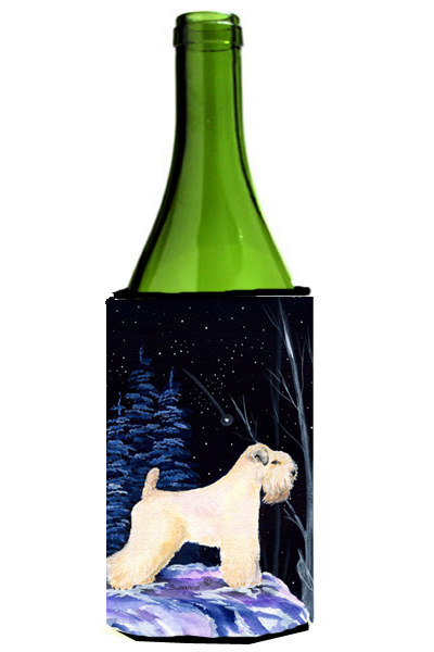 Starry Night Wheaten Terrier Soft Coated Wine bottle sleeve Hugger