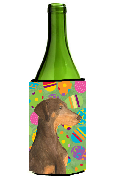 Doberman Easter Eggtravaganza Wine bottle sleeve Hugger