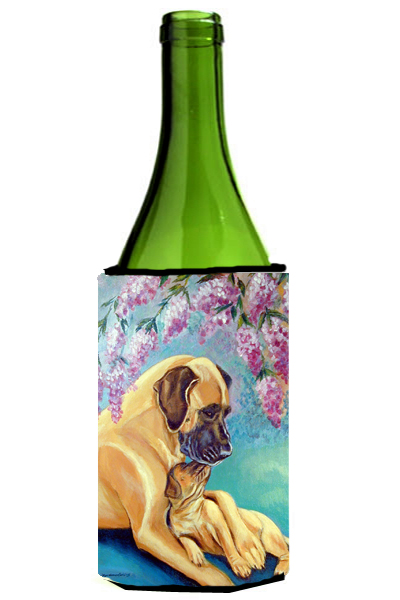 Picture of Carolines Treasures 7233LITERK Great Dane And Puppy Wine bottle sleeve Hugger