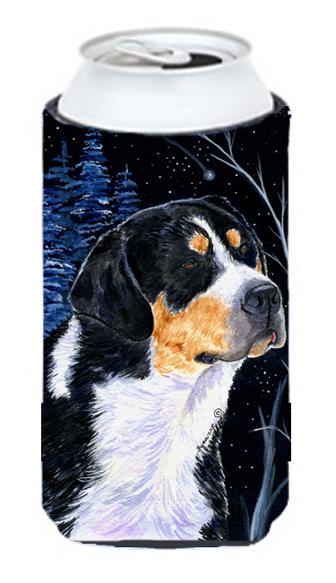 Starry Night Bernese Mountain Dog Tall Boy bottle sleeve Hugger