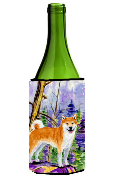 Picture of Carolines Treasures SS8629LITERK Shiba Inu Wine bottle sleeve Hugger