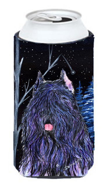 Starry Night Bouvier Des Flandres Tall Boy bottle sleeve Hugger