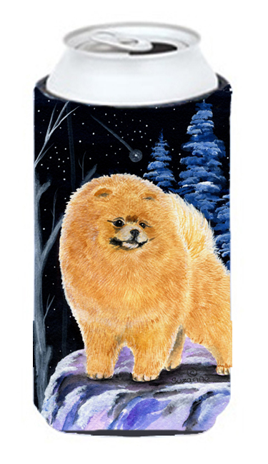 Starry Night Pomeranian Tall Boy bottle sleeve Hugger