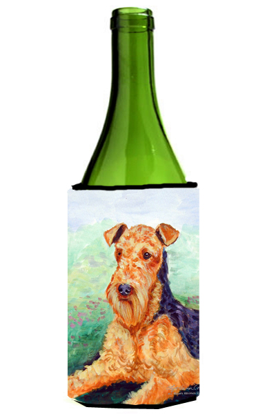 Picture of Carolines Treasures 7239LITERK Airedale Terrier Wine bottle sleeve Hugger