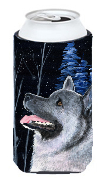 Starry Night Norwegian Elkhound Tall Boy bottle sleeve Hugger