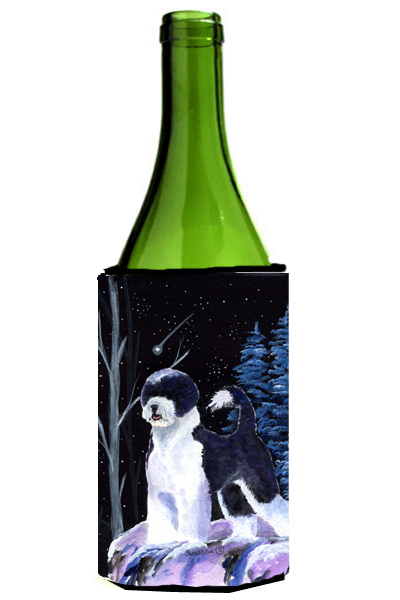 Starry Night Portuguese Water Dog Wine bottle sleeve Hugger