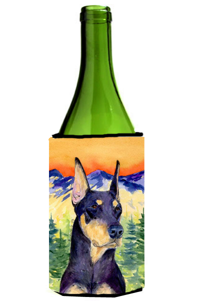Picture of Carolines Treasures SS8658LITERK Doberman Wine bottle sleeve Hugger