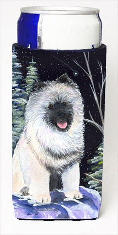 Starry Night Keeshond Michelob Ultra bottle sleeves For Slim Cans