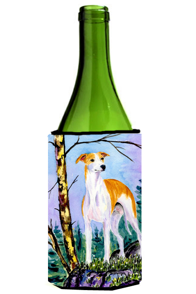Picture of Carolines Treasures SS8662LITERK Whippet Wine bottle sleeve Hugger