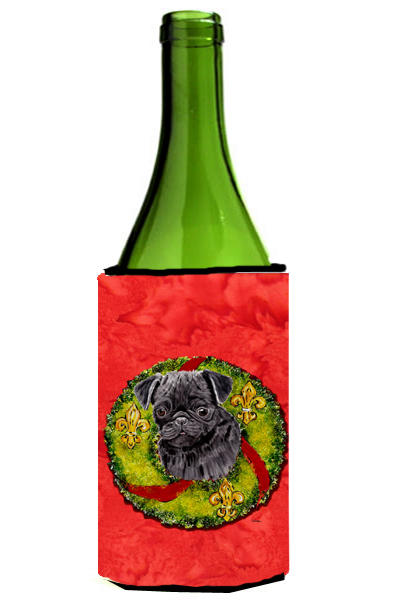 SC9096LITERK Pug Wine bottle sleeve Hugger