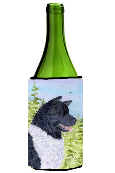 Picture of Carolines Treasures SS8670LITERK Akita Wine bottle sleeve Hugger