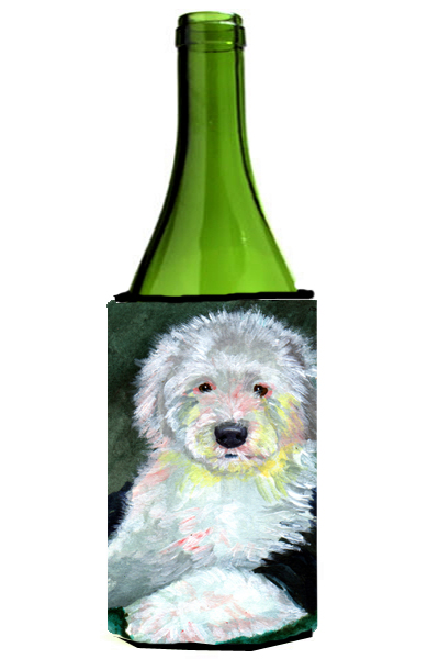 Picture of Carolines Treasures 7252LITERK Old English Sheepdog Wine bottle sleeve Hugger