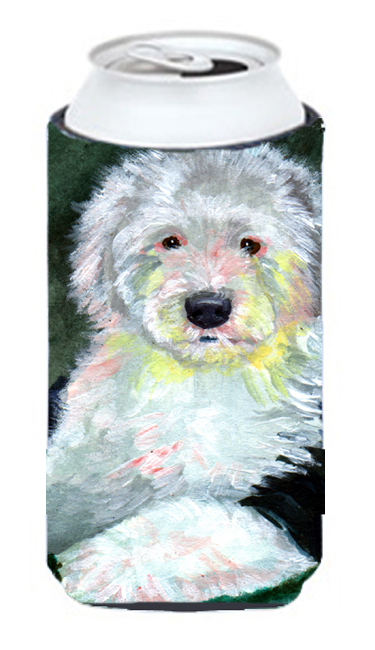 7252TBC Old English Sheepdog Tall Boy bottle sleeve Hugger