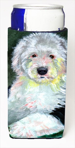 7252MUK Old English Sheepdog Michelob Ultra bottle sleeves For Slim Cans