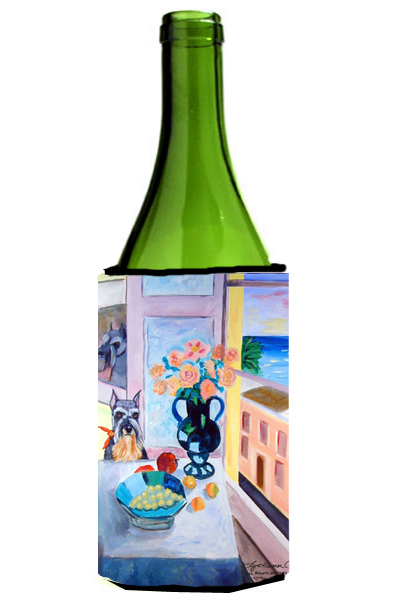 Picture of Carolines Treasures 7255LITERK Schnauzer Wine bottle sleeve Hugger