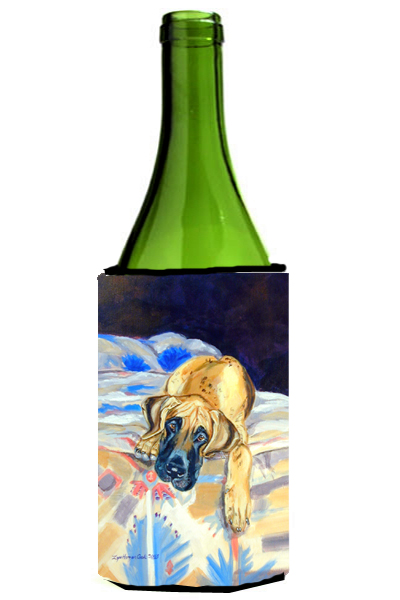 Picture of Carolines Treasures 7258LITERK Fawn Great Dane Wine bottle sleeve Hugger