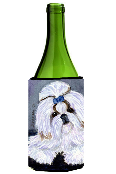 Picture of Carolines Treasures SS8685LITERK Shih Tzu Wine bottle sleeve Hugger